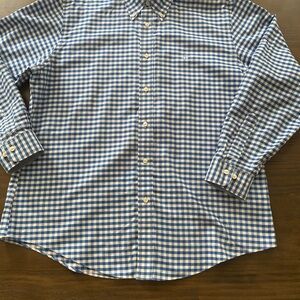 Brooks Brothers Blue and White Gingham Checkered Shirt